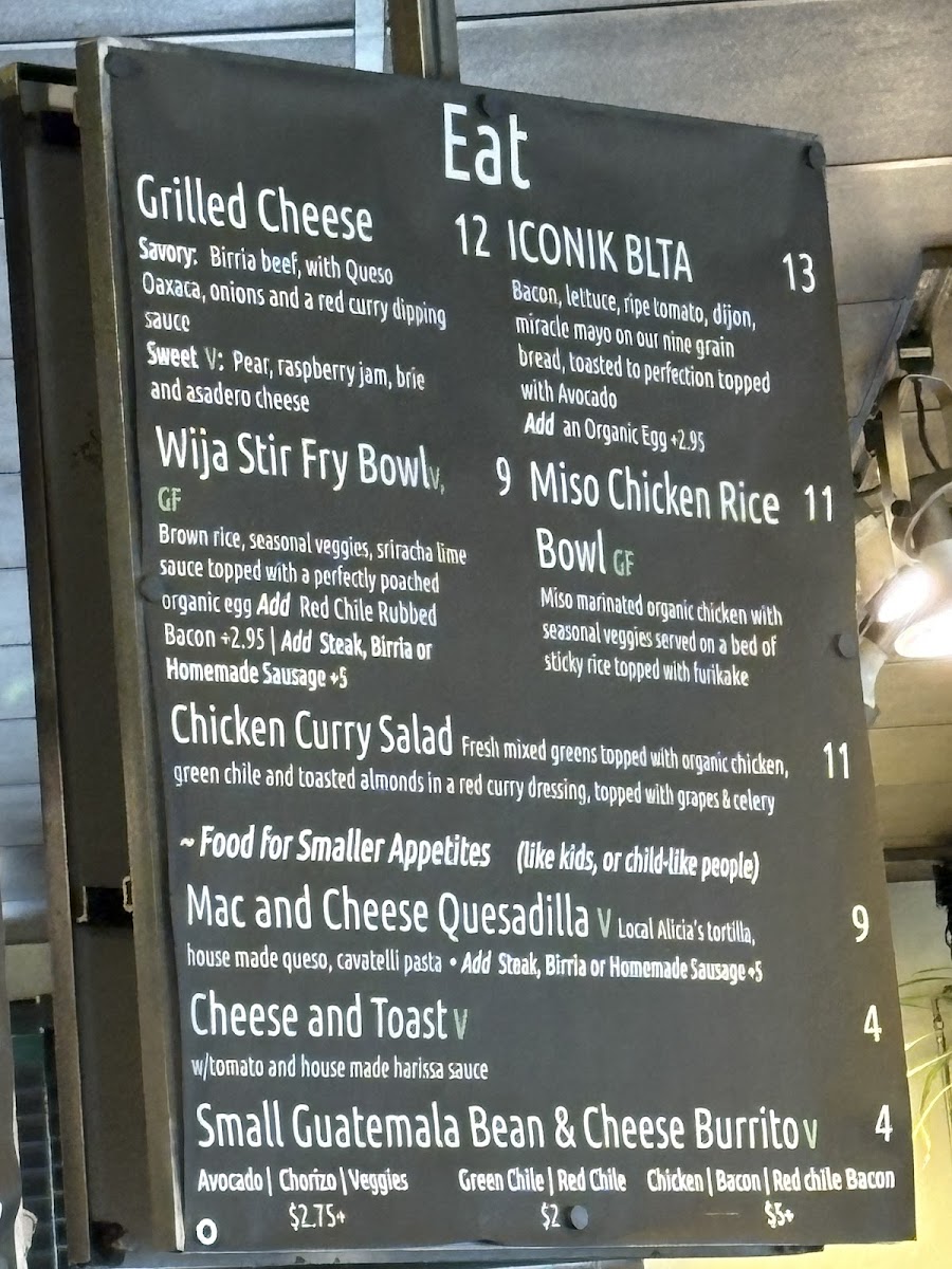 Iconik Coffee Roasters Menu - Image 1